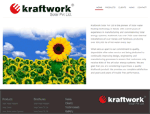 Tablet Screenshot of kraftworksolar.com